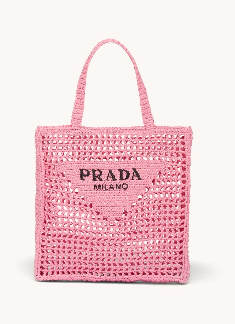 Prada raffia shopper