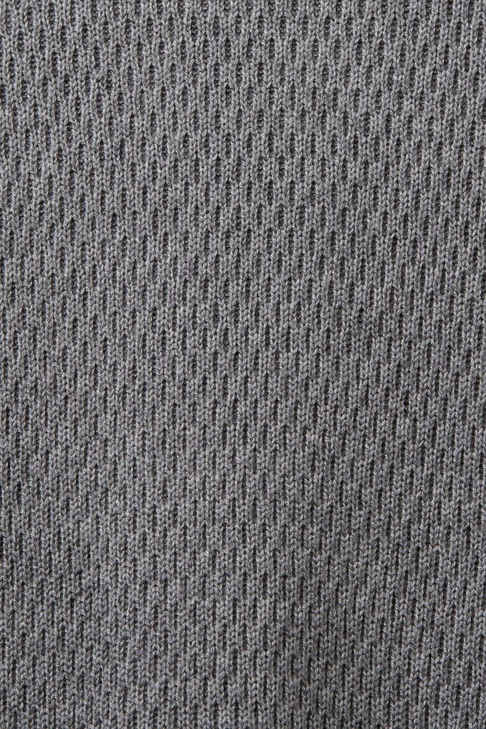 Strukturierter Strickpullover mit Rundhalsausschnitt