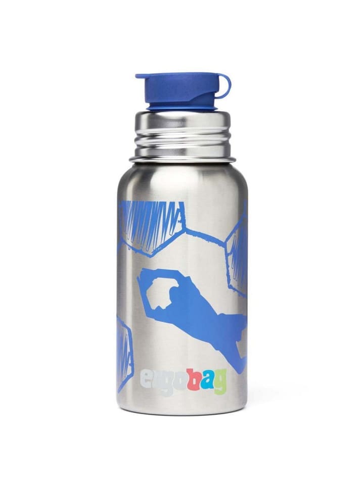 Ergobag Zubehör - Pura 500 ml Edelstahl Trinkflasche (Pferdestar) in Torwart günstig kaufen onesize