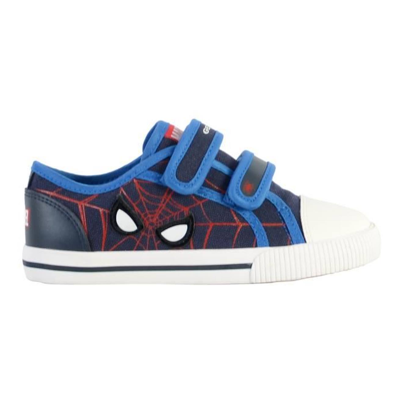 Basket à Scratch Plate Geox Enfant Kilwi Canv+Geobuck bleu