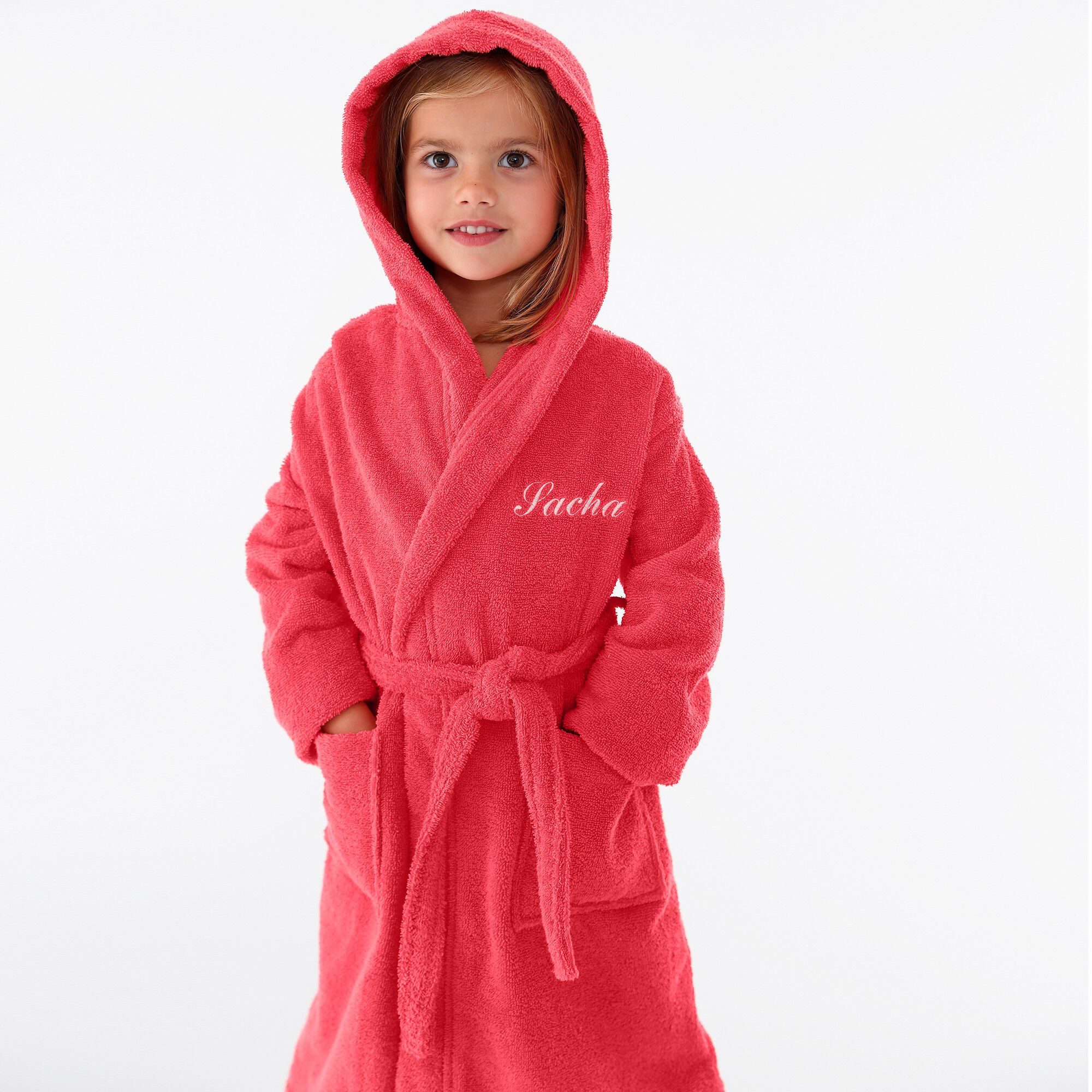 Peignoir enfant éponge à capuche personnalisable