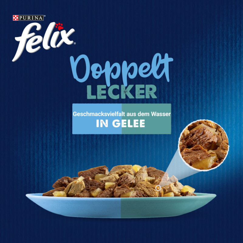 Felix Nassfutter Felix Doppelt Lecker 12x85g Geschmacksvielfalt aus dem Wasser