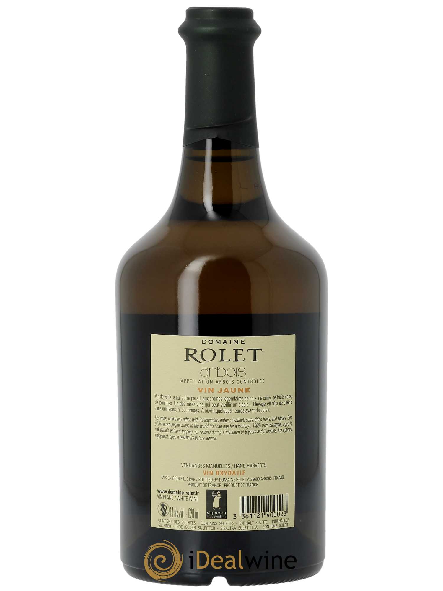 Arbois Vin Jaune Domaine Rolet  2015 - Lot de 1 Bouteille