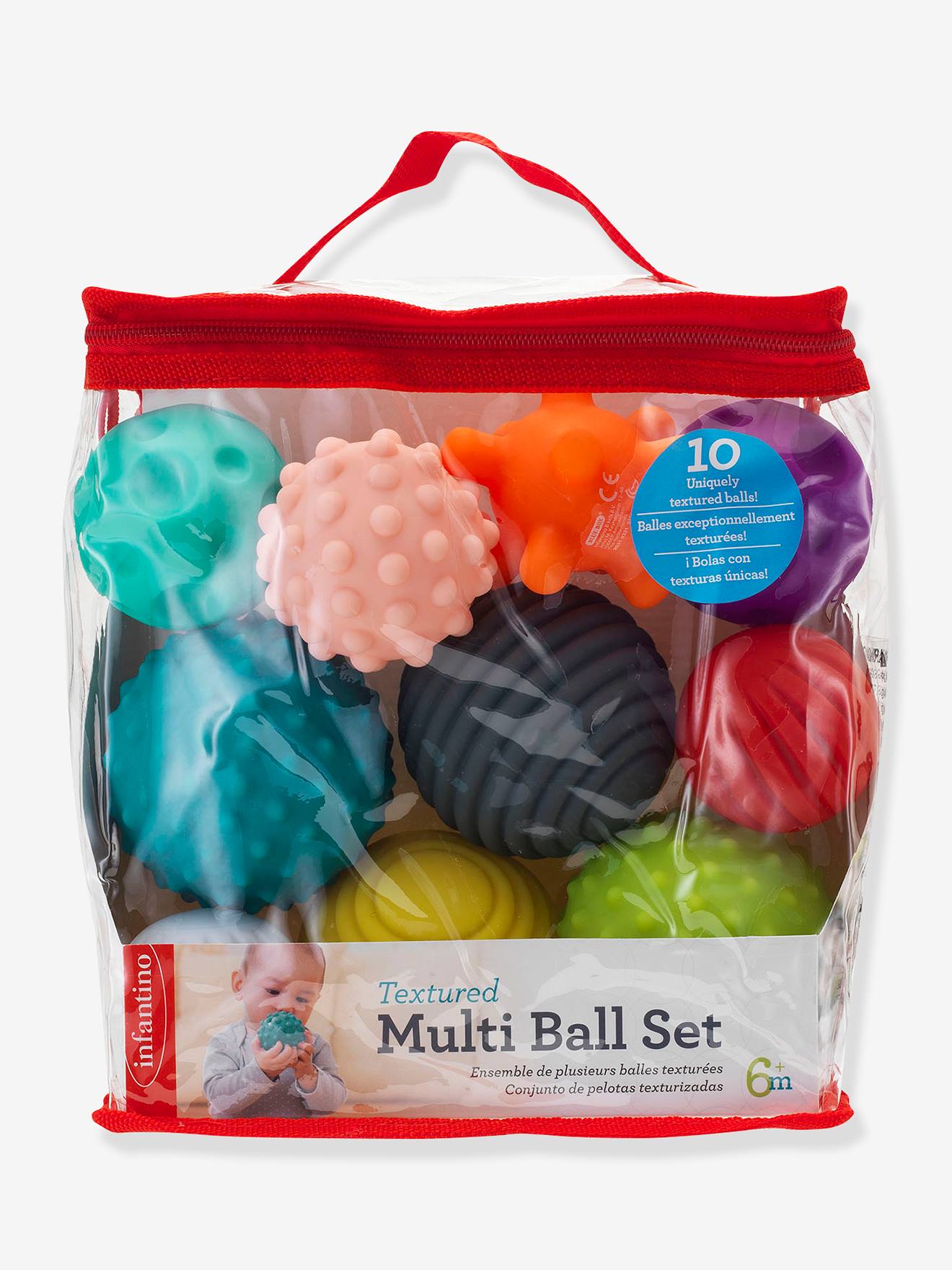 Infantino 10er-Set Baby Sensorikbälle INFANTINO - mehrfarbig