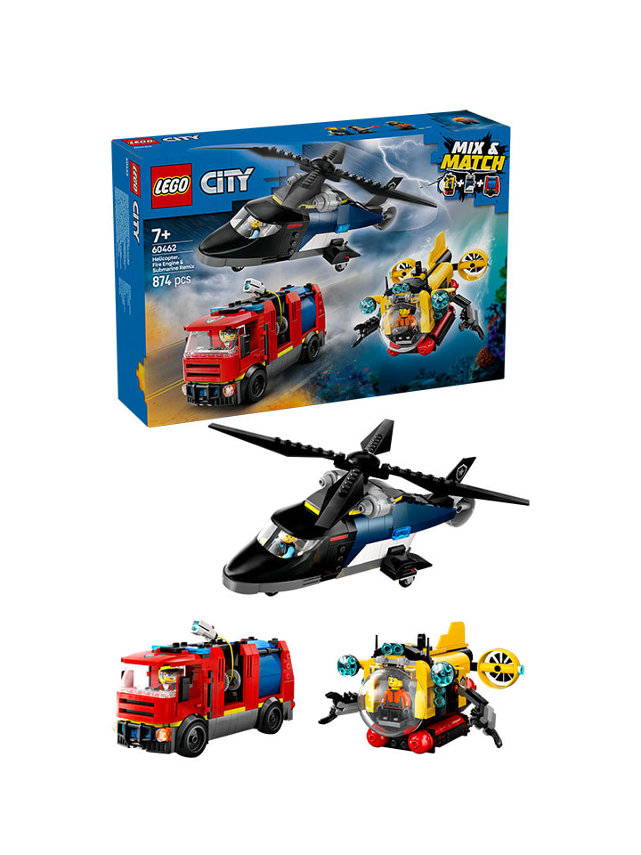 LEGO LEGO® City Hubschrauber, Löschauto und U-Boot - ab 7 Jahren günstig kaufen onesize