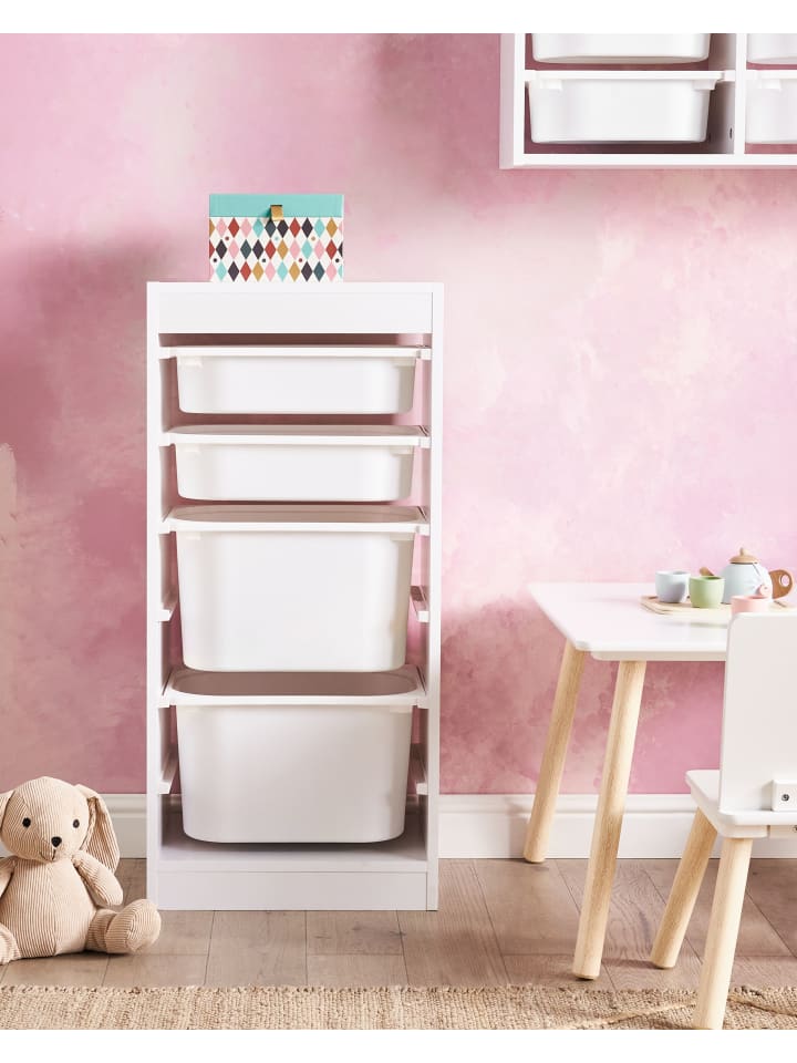Beliani Kommode TOBIN in Weiß - (W) 42 x (H) 89 x (L) 30 cm günstig kaufen onesize