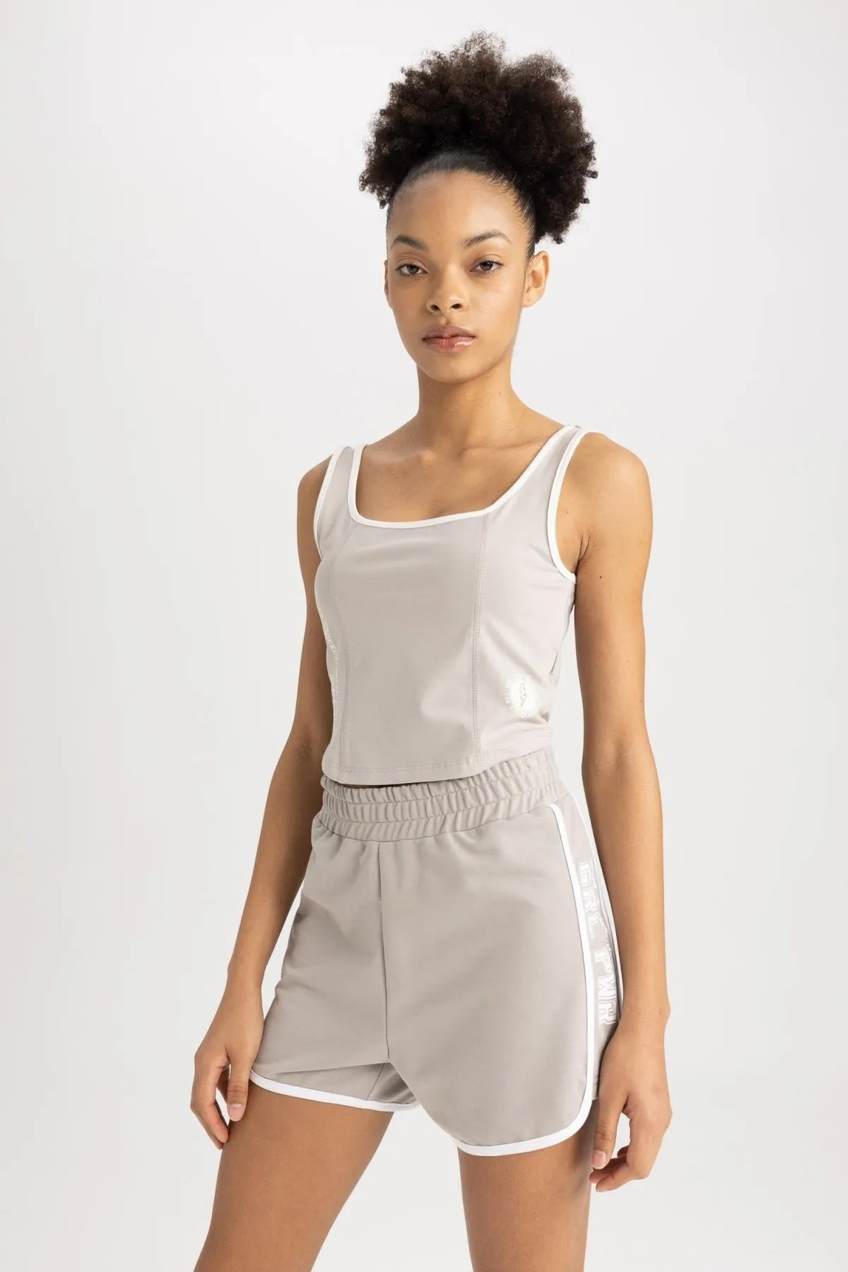 DeFacto  Passform Crop Top Athlete Cotton Athlete A1844ax23sm