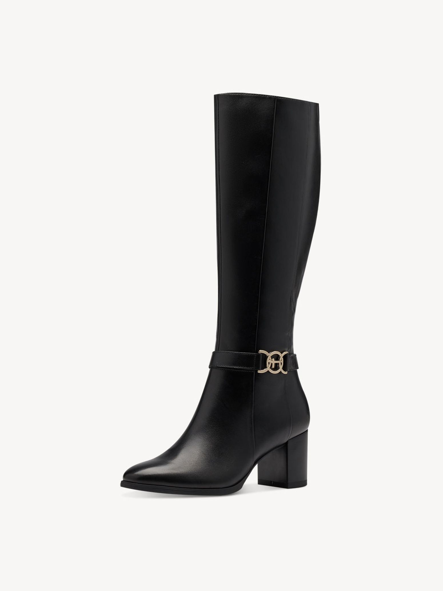 Bottine en cuir - noir
