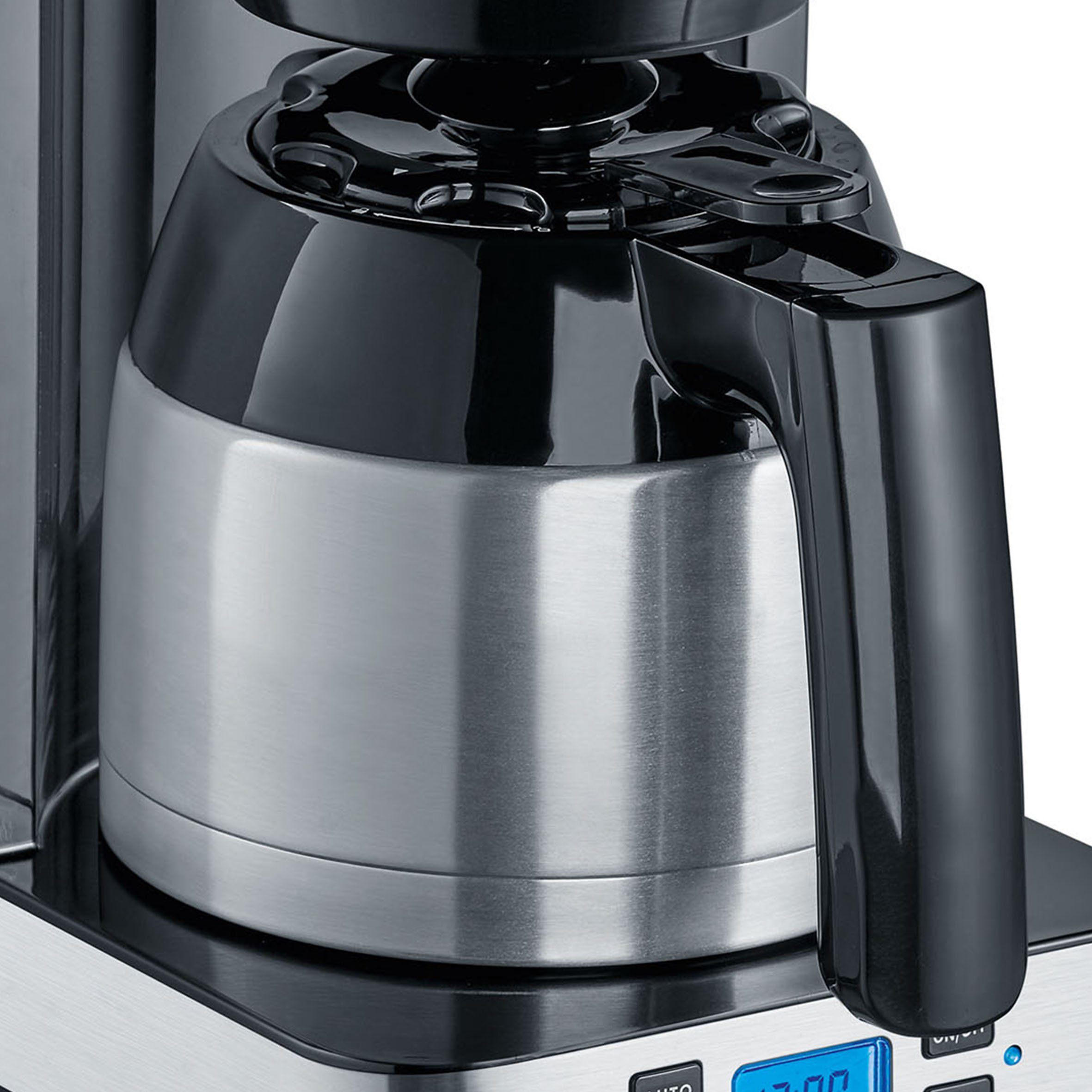 Graef Filterkaffeemaschine FK 512, 1l Kaffeekanne, Korbfilter 1x4, mit Timer und Thermokanne