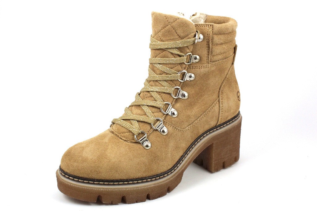 TAMARIS Schnür-Stiefeletten beige