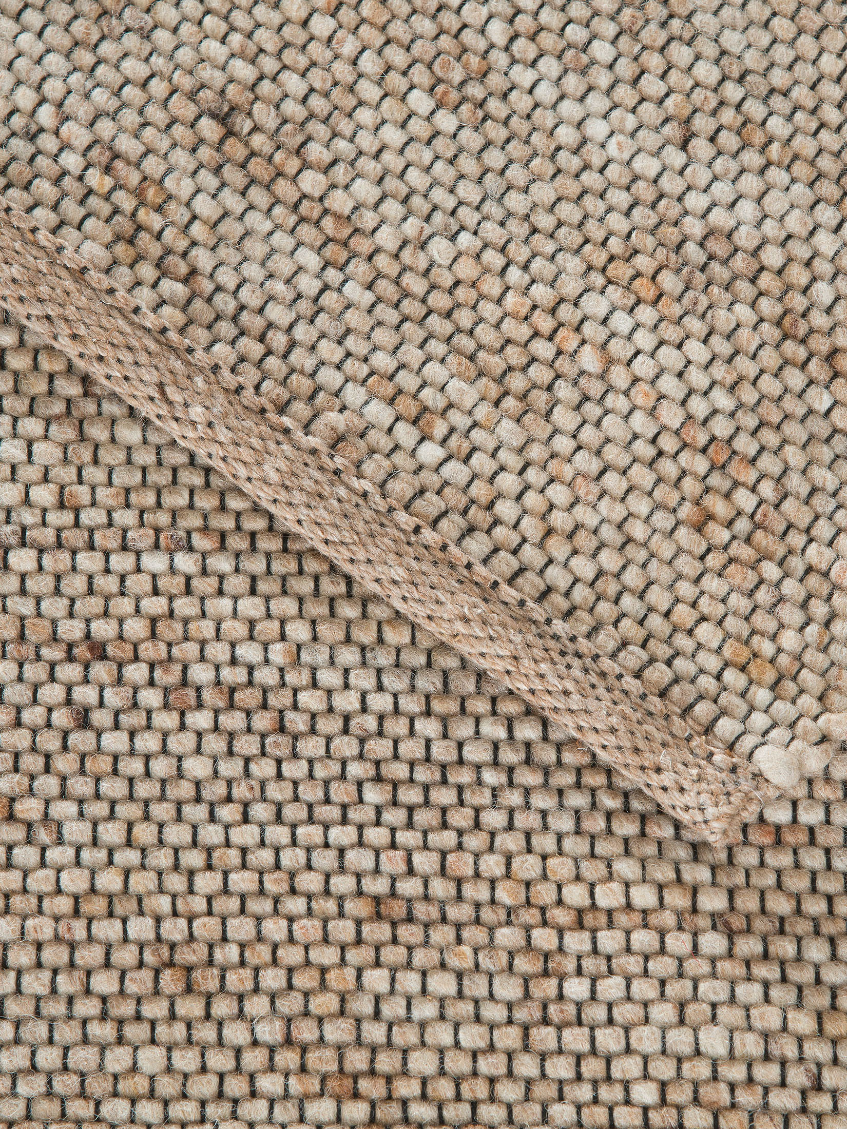 Hörneberg Woll-Teppich, Sand