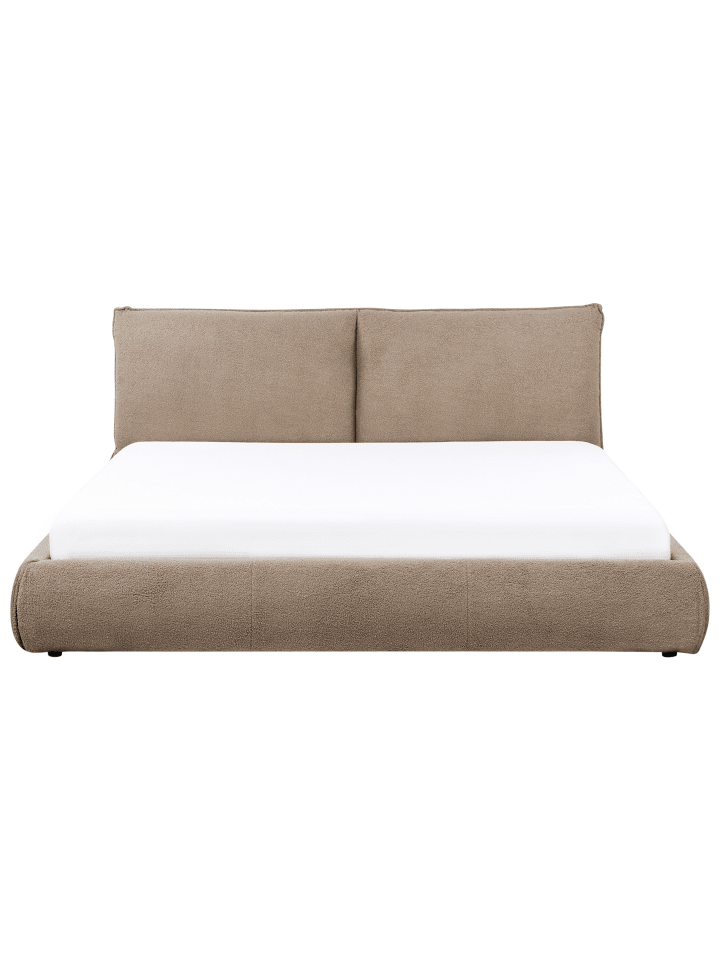 Beliani Doppelbett VINAY in Braun - (W) 196 x (H) 90 x (L) 233 cm günstig kaufen onesize