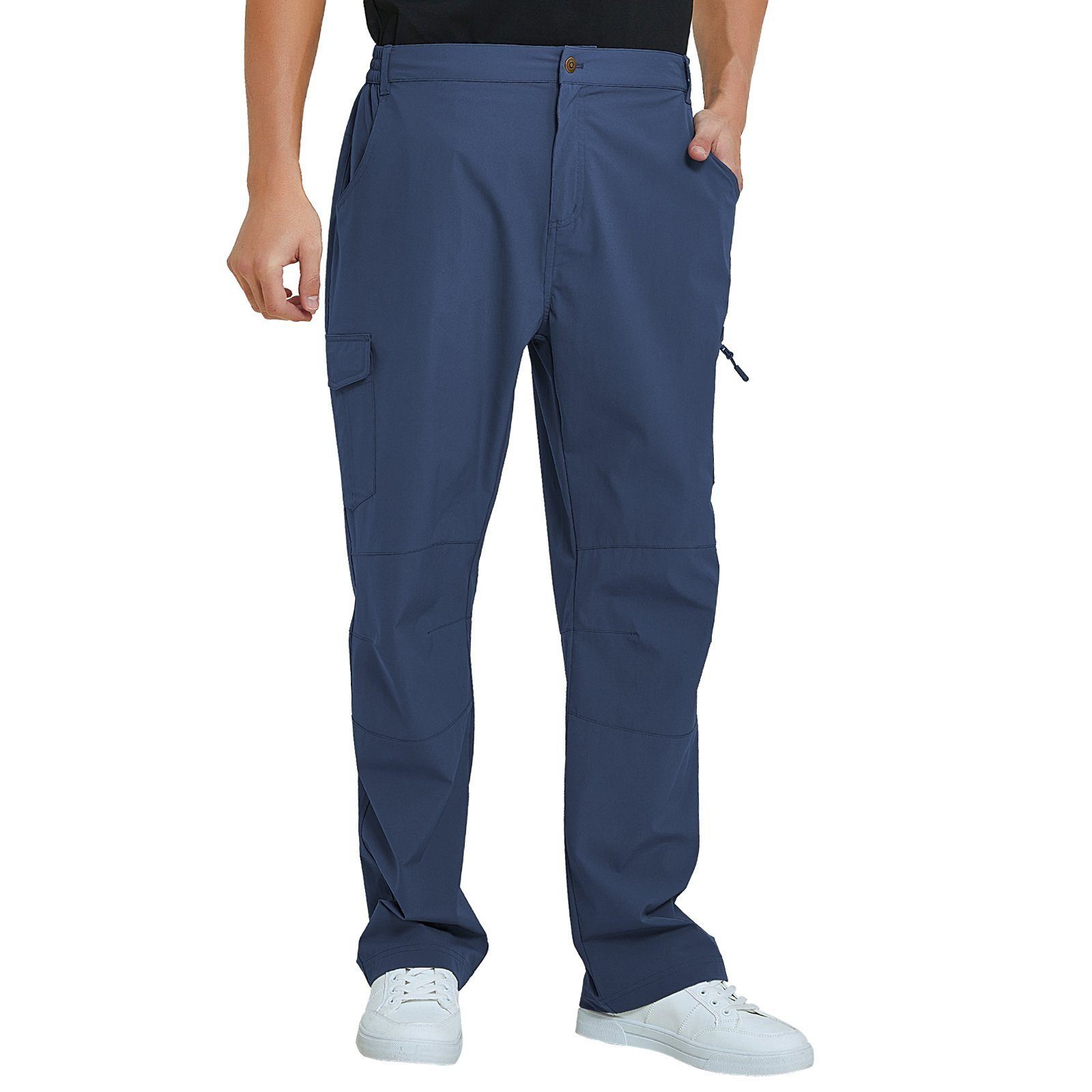 MEETYOO Trekkinghose Herren Softshellhose Wanderhose Skihose (Outdoorhose Wasserdicht Hose, Sommer-Trainingshose, Trekkinghosen Arbeitshosen) mit 5 Taschen