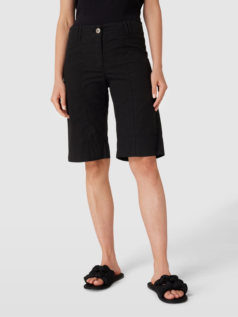 Bermudas mit seitlichen Eingrifftaschen Modell 'Lotta' in schwarz