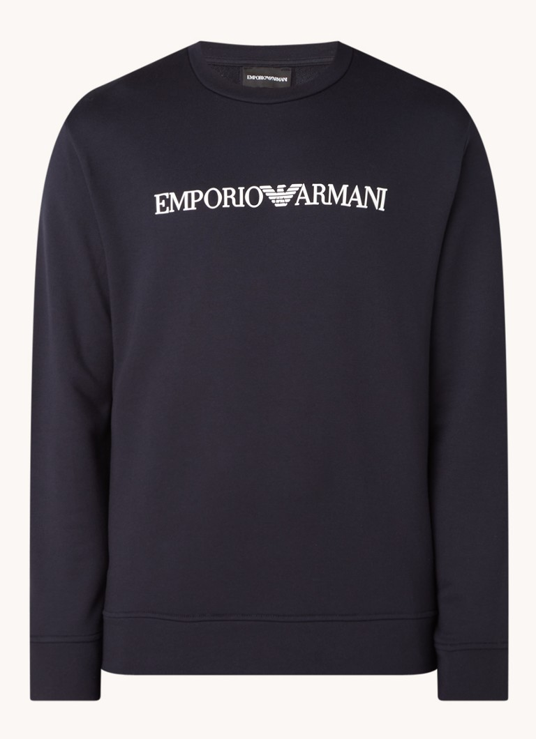 Pulover cu logo-ul Emporio Armani imprimat