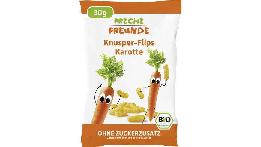 Freche Freunde Bio Knusper-Flips Karotte 30 g