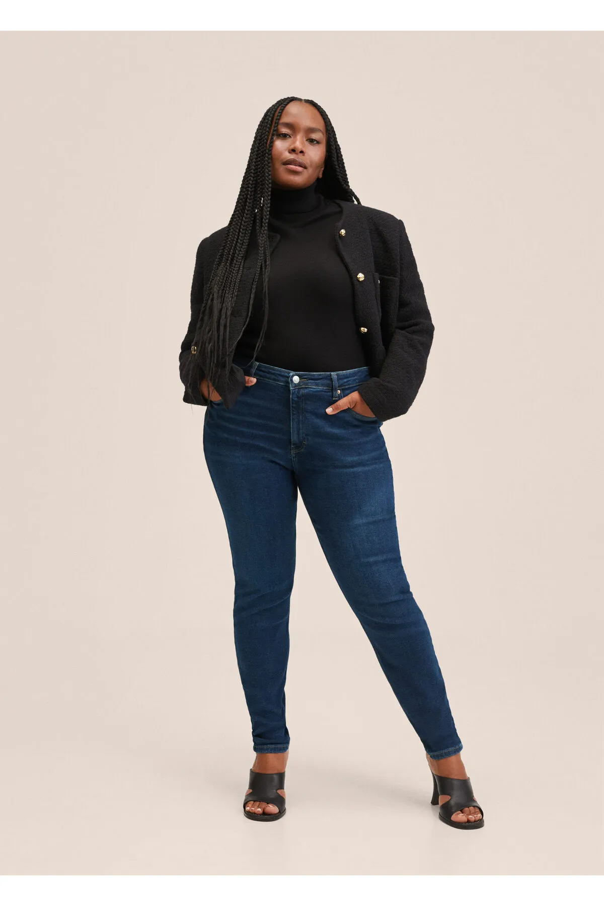 MANGO Woman  Jeans - Dunkelblau - Skinny