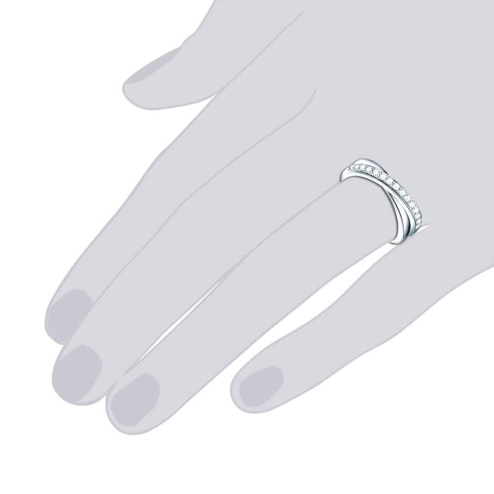 Rafaela Donata Bague en argent Argent sterling Oxyde de zirconium (CZ) en Argent Bague