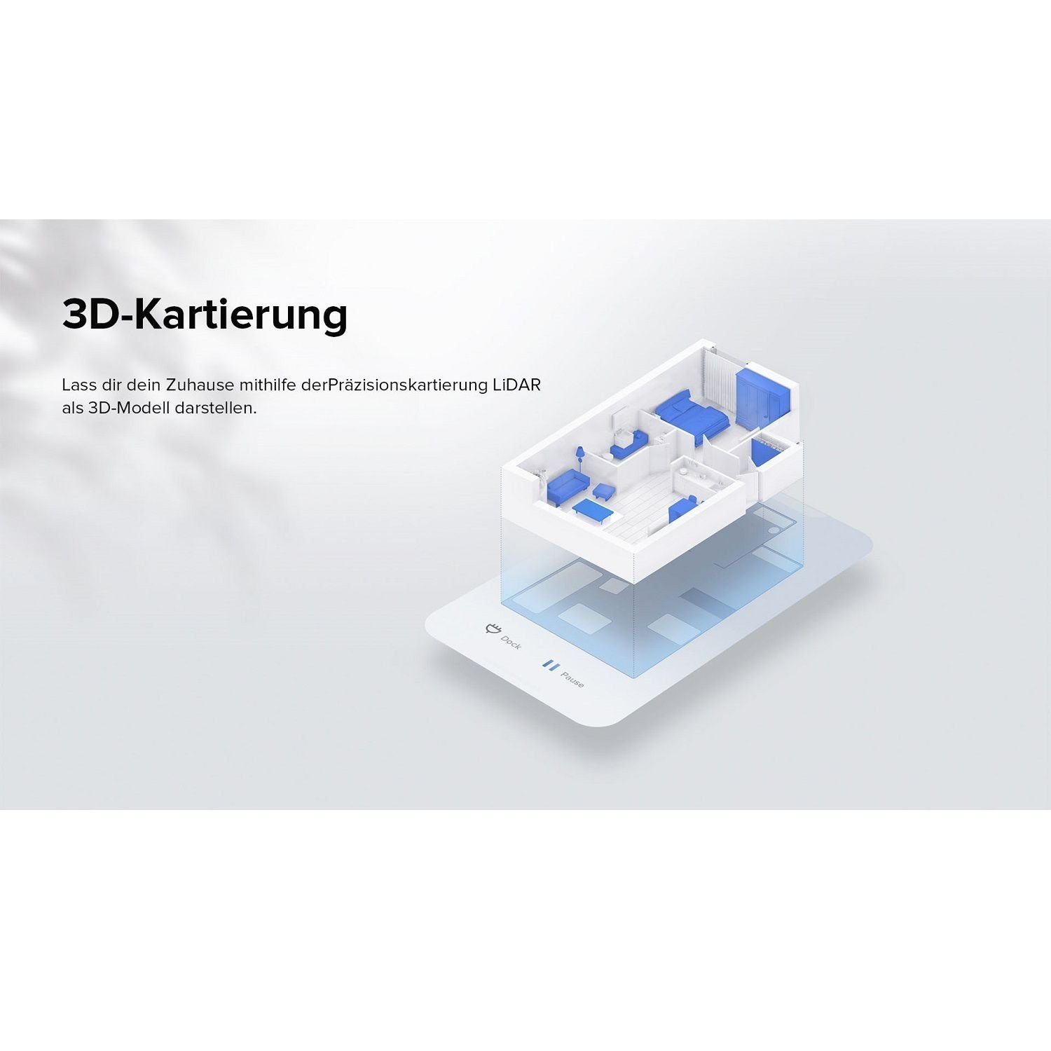 Roborock Akku-Hand-und Stielstaubsauger Q7 Vacuum Cleaner Saug- Wischroboter LiDAR Navigation 2700Pa, 58 W