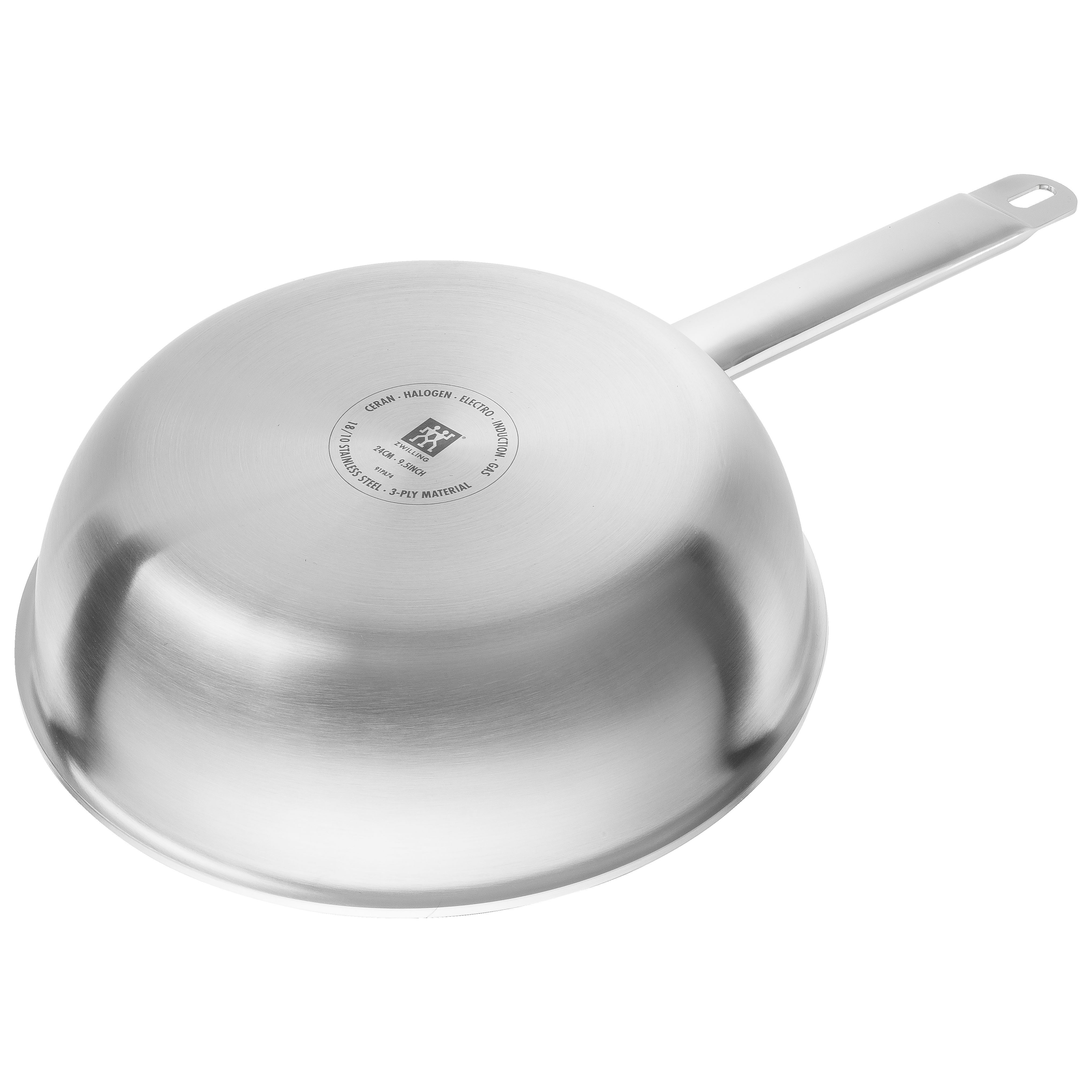 Bratpfanne 24 cm, 18/10 Edelstahl, Silber
