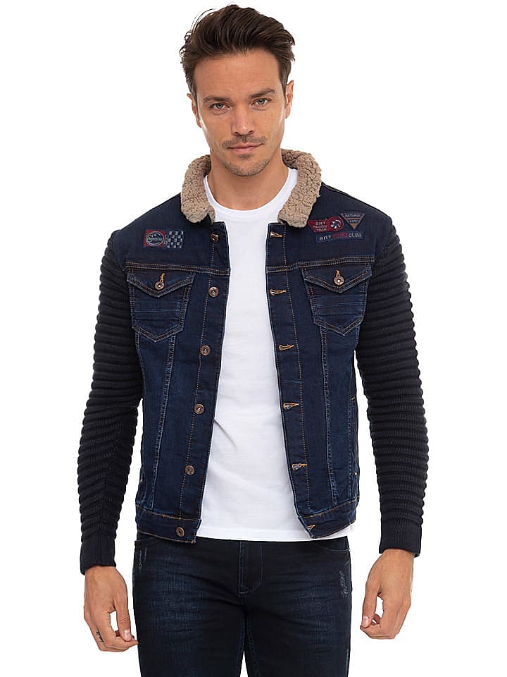 SIR RAYMOND TAILOR Jeansjacke in dunkelblau - festgestellte Gr. L günstig kaufen XXL