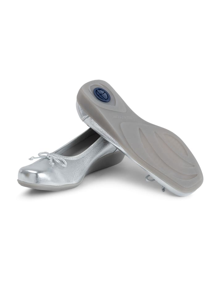 VITAFORM Hirschleder Ballerinas in silber günstig kaufen
