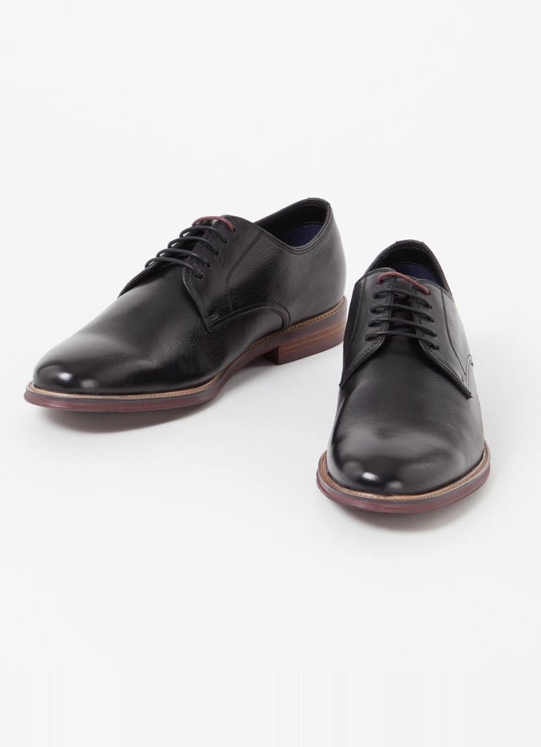 Dune London  Wide Fit Stanley veterschoen van leer