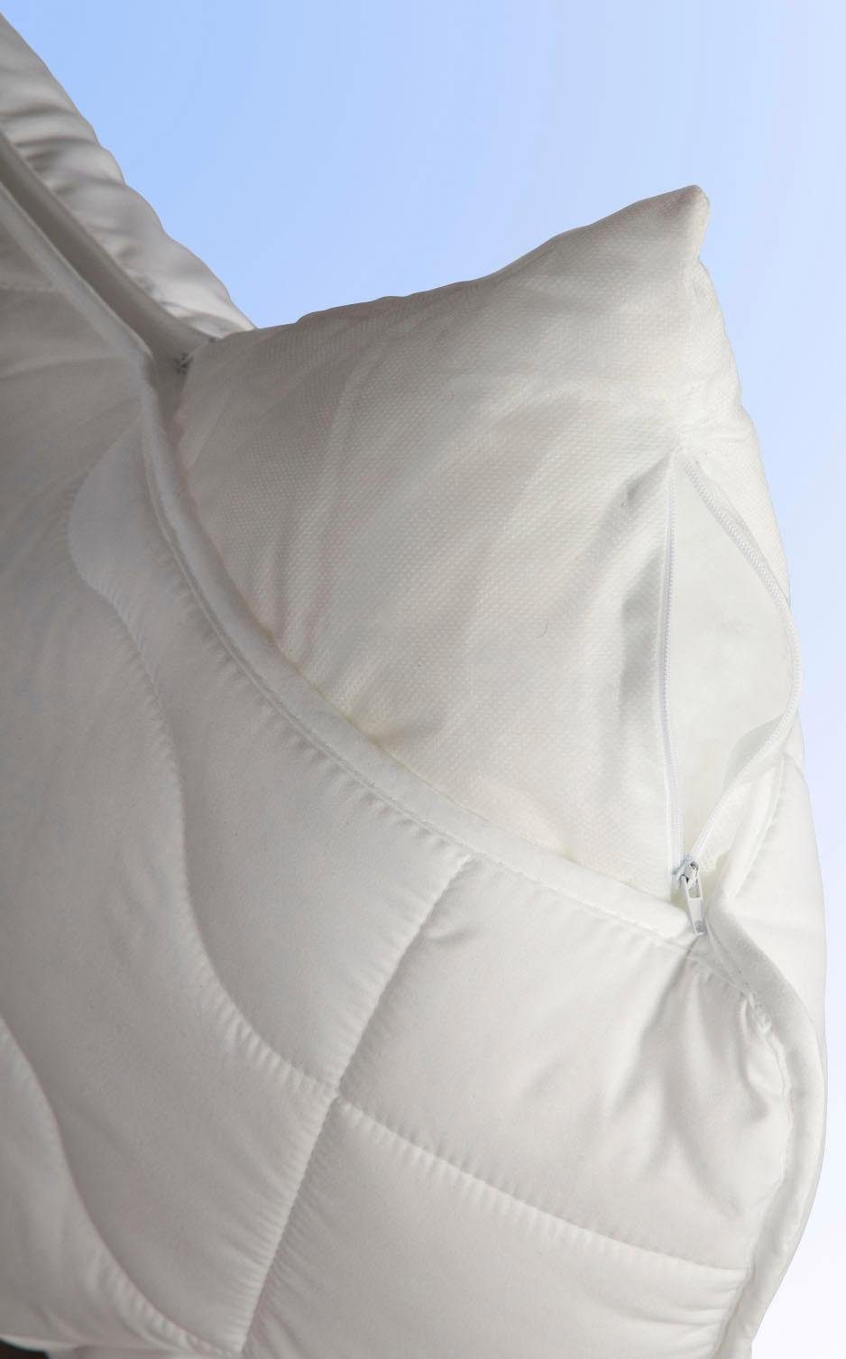 Nackenstützkissen Kissen Basic, Jekatex, Füllung: Microfaser, Bezug: Polyester, Rückenschläfer, Seitenschläfer, Zertifiziert durch die Aktion gesunder Rücken (AGR) e.V.