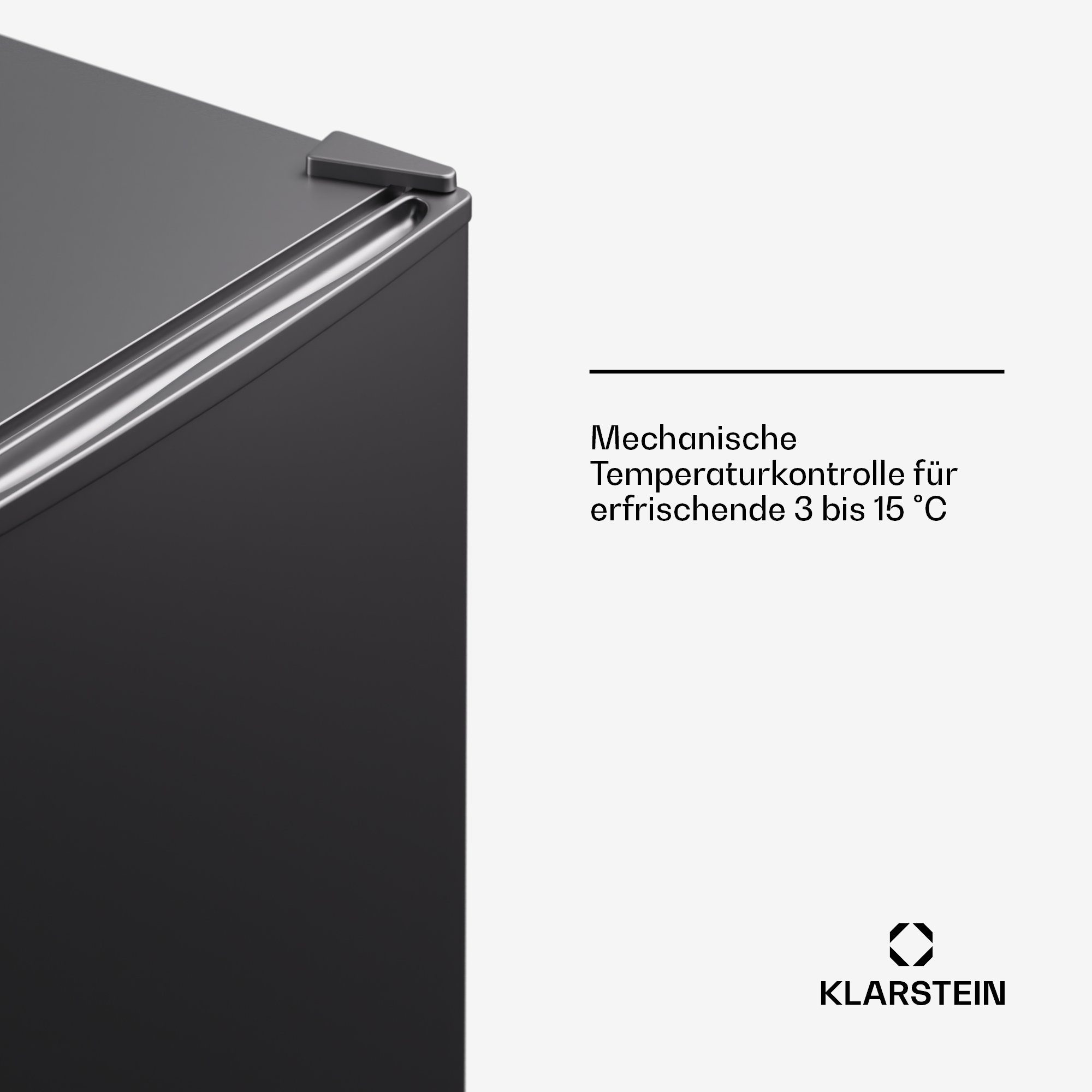 Klarstein Table Top Kühlschrank HEA-Matterhorn-sl 10045293, 74 cm hoch, 43 cm breit, Bier Hausbar Getränkekühlschrank Hotel Mini Fridge