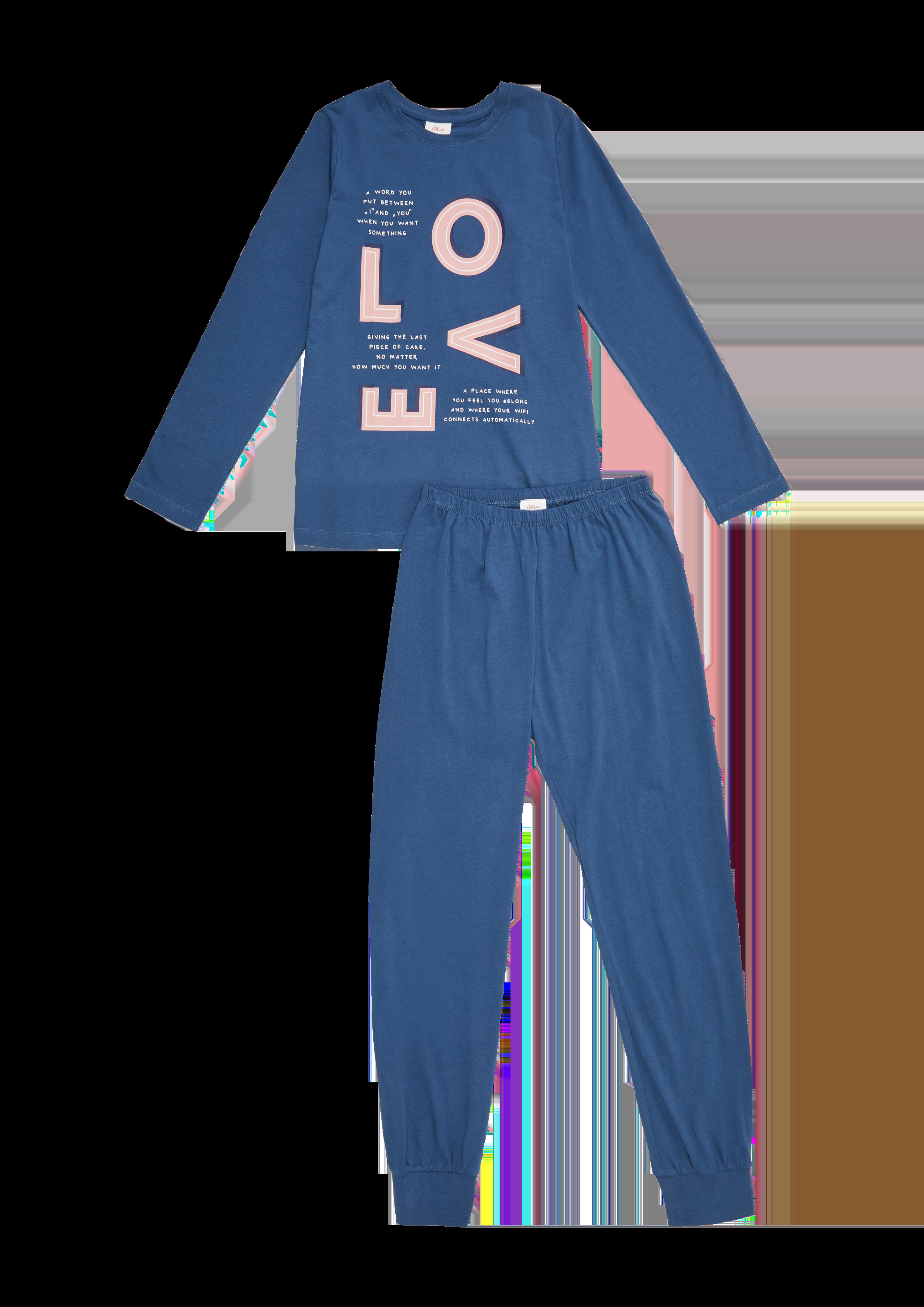 Pyjama mit Frontprint  6006857-5344