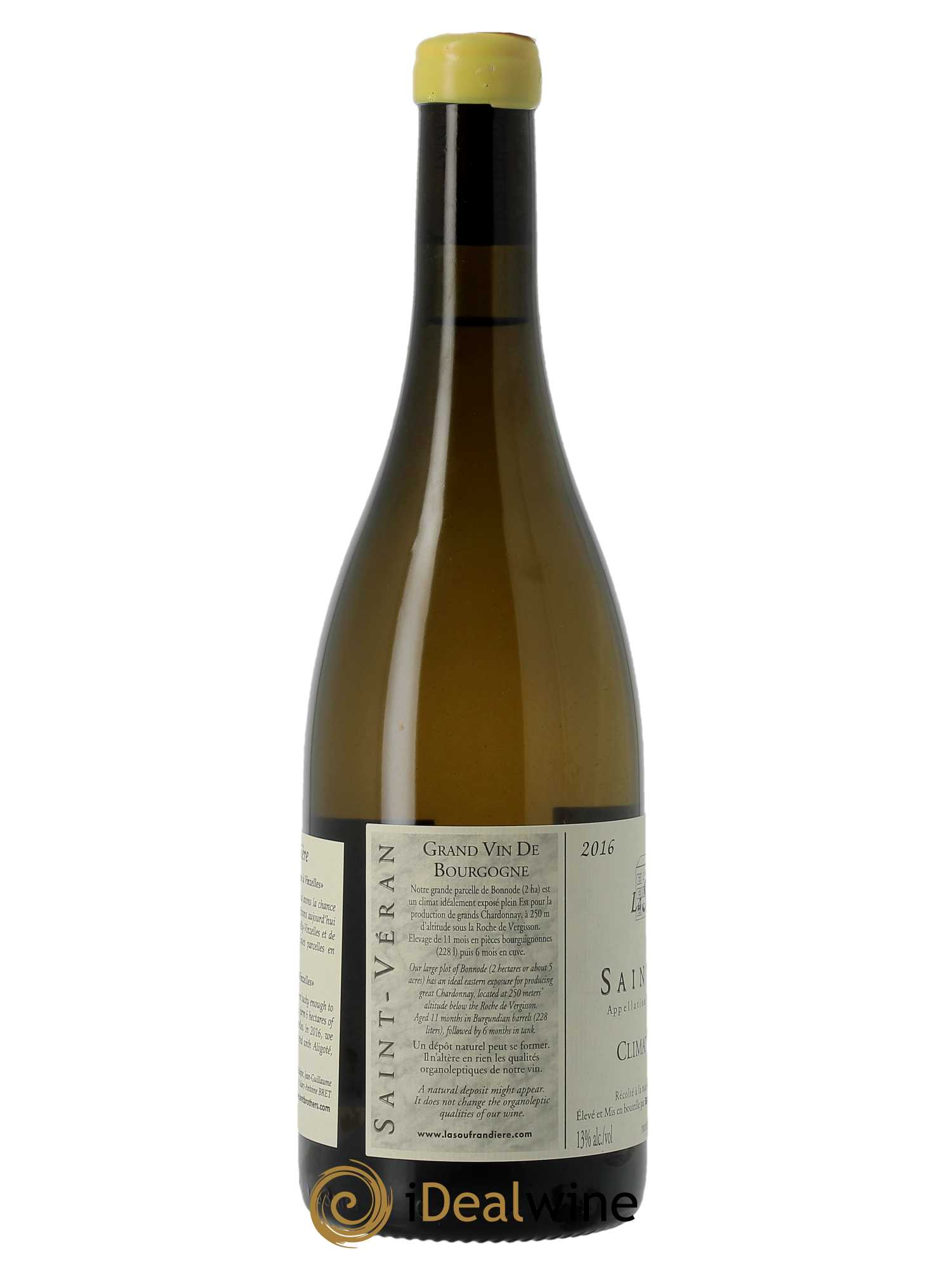 Saint-Véran La Bonnode La Soufrandière - Bret Brothers  2016 - Lot de 1 Bouteille
