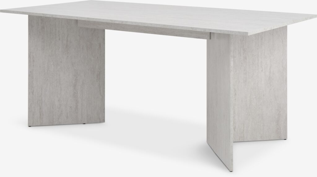 KRONDAL 90x180 dining table in travertine color