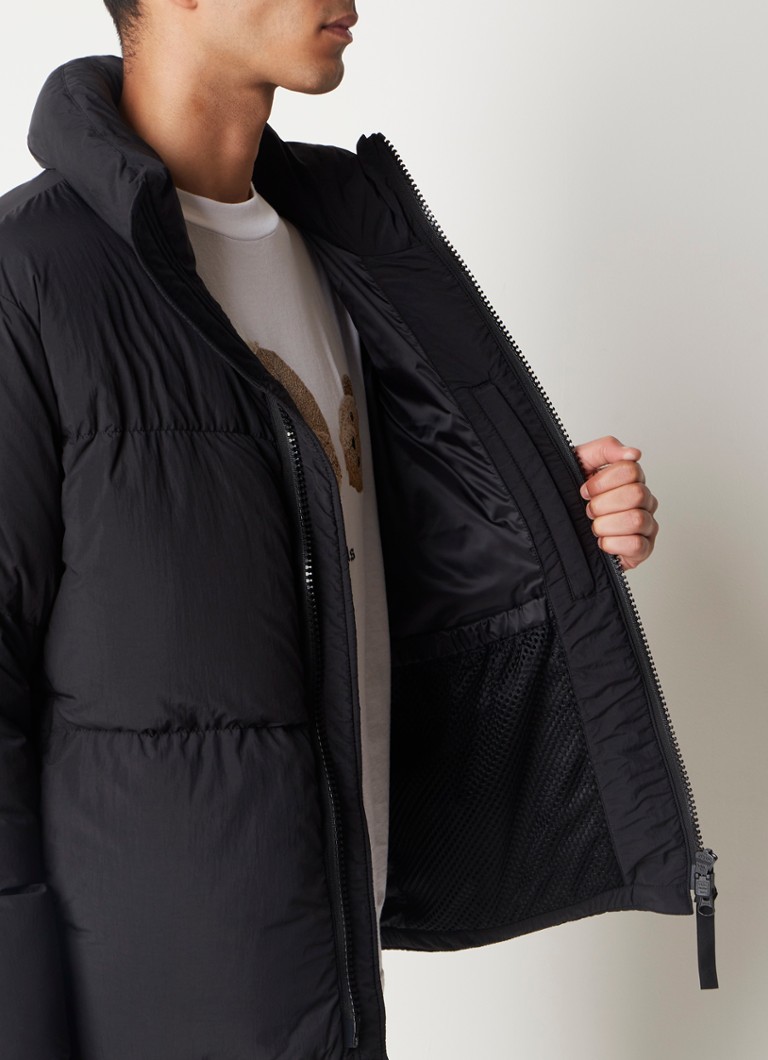 Jachetă matlasată Canada Goose Lawrence cu logo și umplutură de puf.