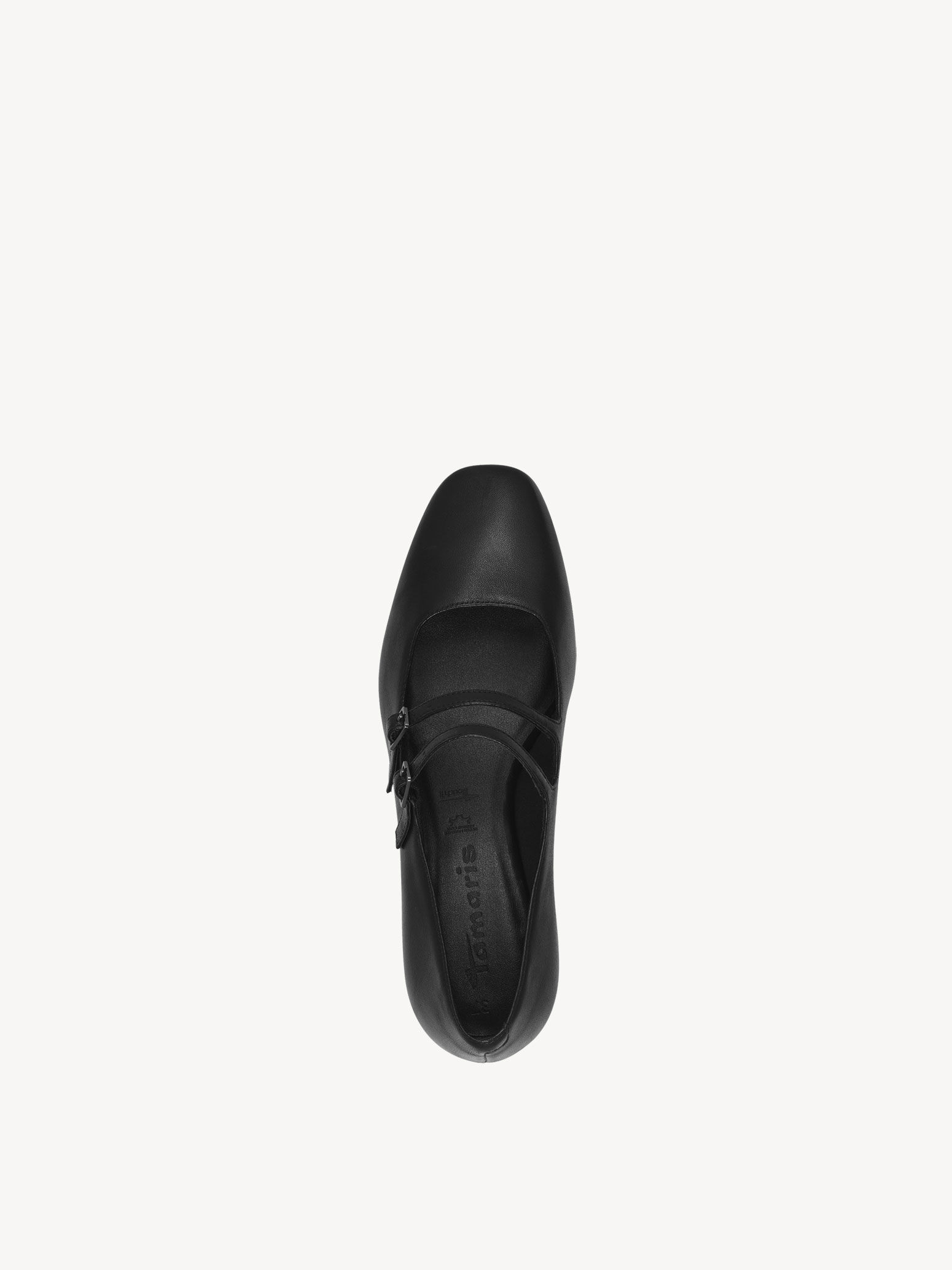 Escarpin en cuir - noir
