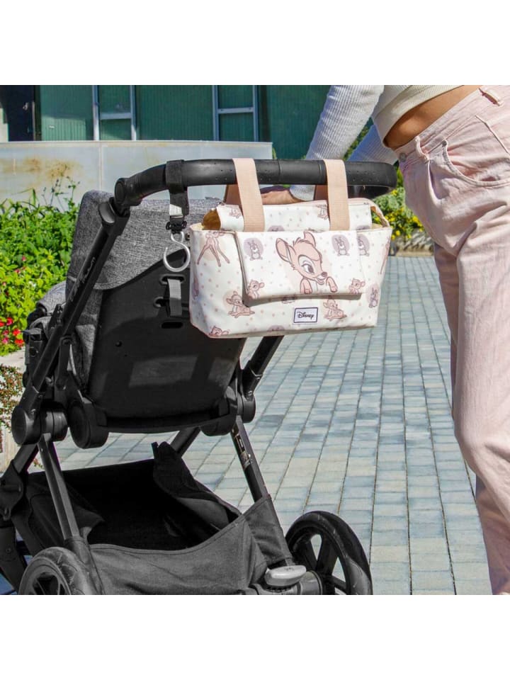 Disney Wickeltasche – Der charmante Kinderwagen-Organizer für unterwegs in Braun günstig kaufen 39 x 22 cm