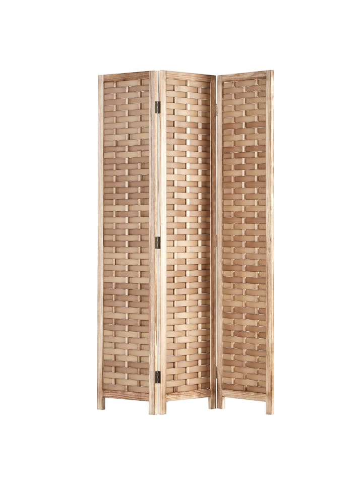 Homestyle4u 3-tlg. Paravent in Braun 120x170 günstig kaufen onesize