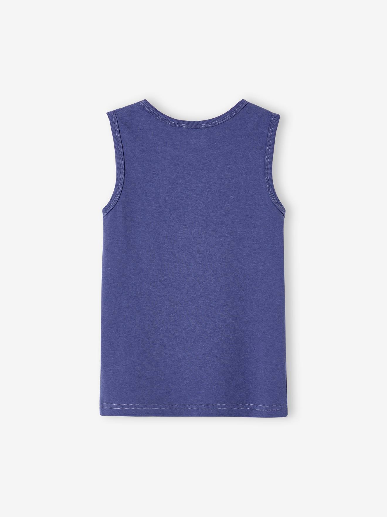 Vertbaudet 2er-Pack Jungen Trägershirts mit Recycling-Baumwolle - set blau