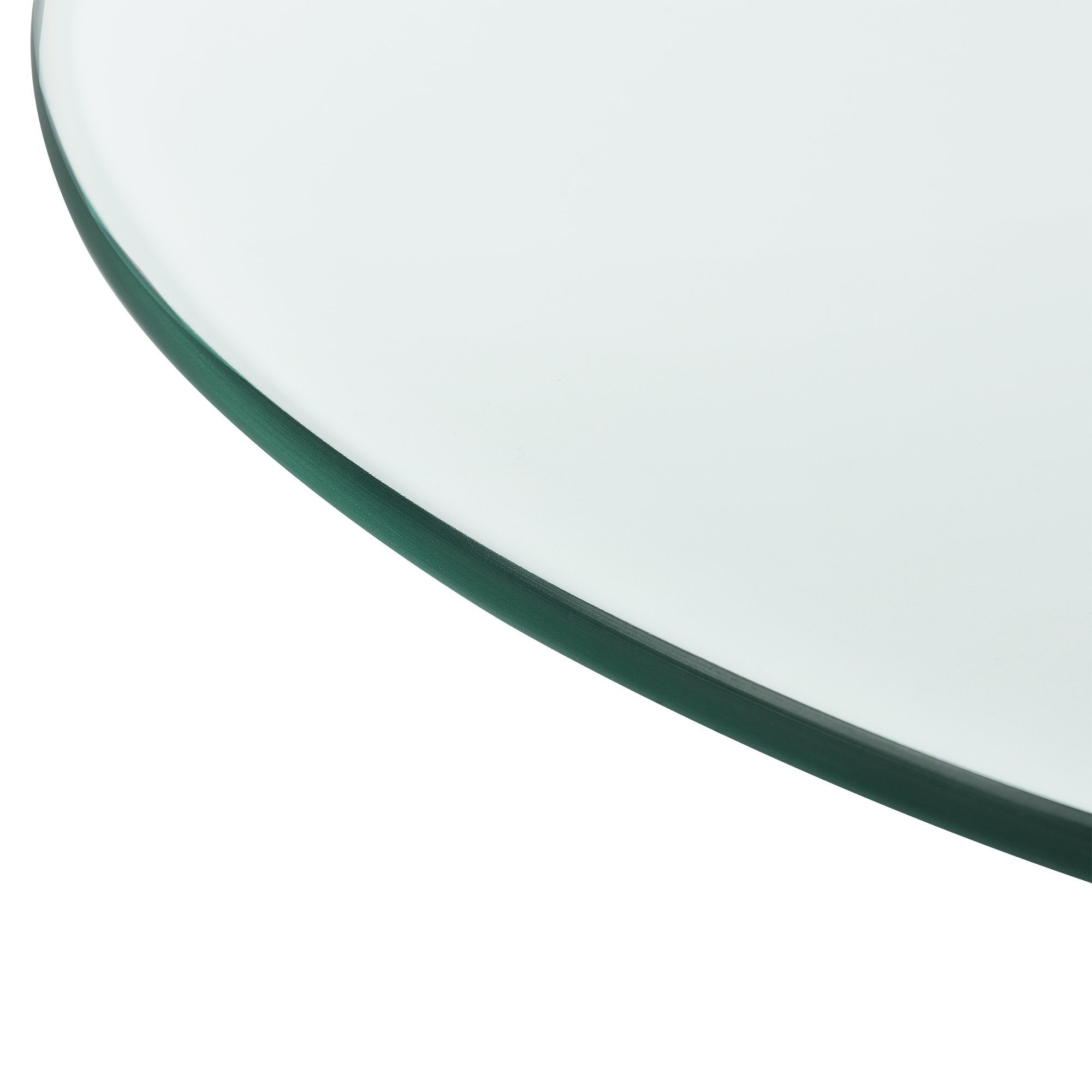 neu.haus Tischplatte, Glasgow Glasplatte ESG Sicherheitsglas 8mm Ø 30 cm Transparent