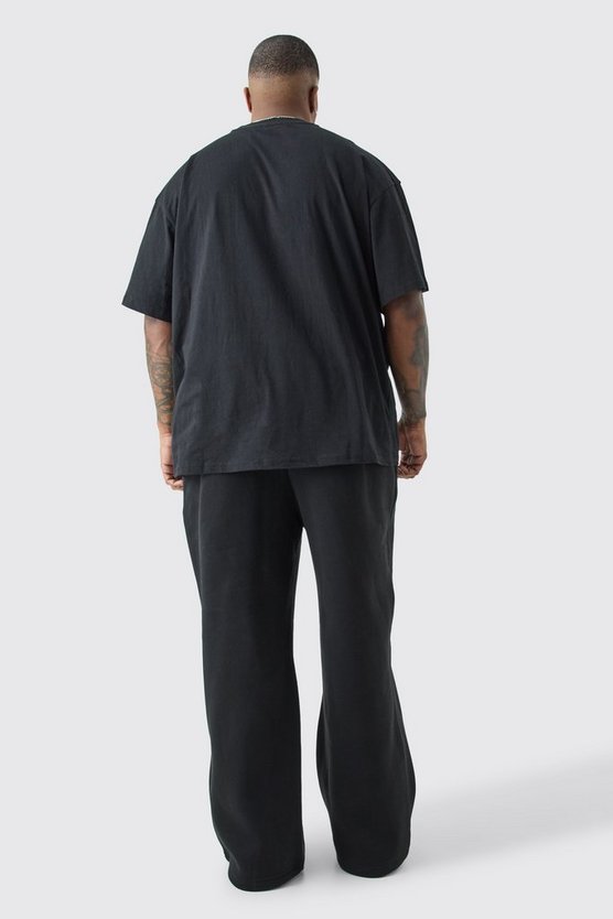 Plus Oversize T-Shirt in Waffeloptik