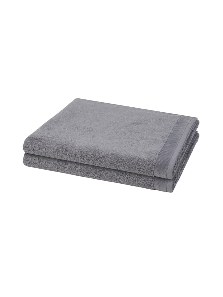 Möve 2 X Duschtuch im Set Premium in Stone günstig kaufen 80 x 150cm