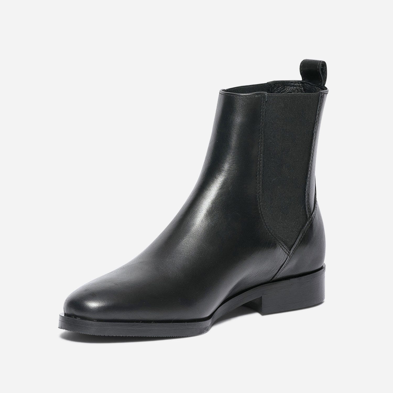Chelsea boots noir éco-conçu en cuir