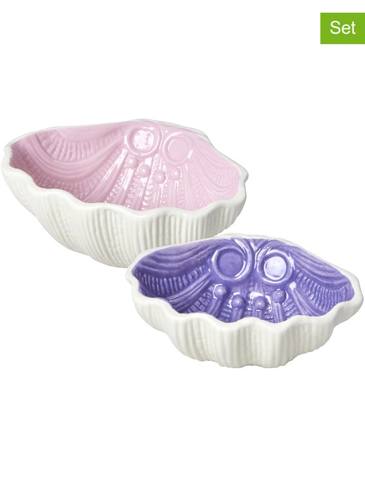 Rice 2er-Set: Dekoschalen in Rosa/ Lila günstig kaufen onesize
