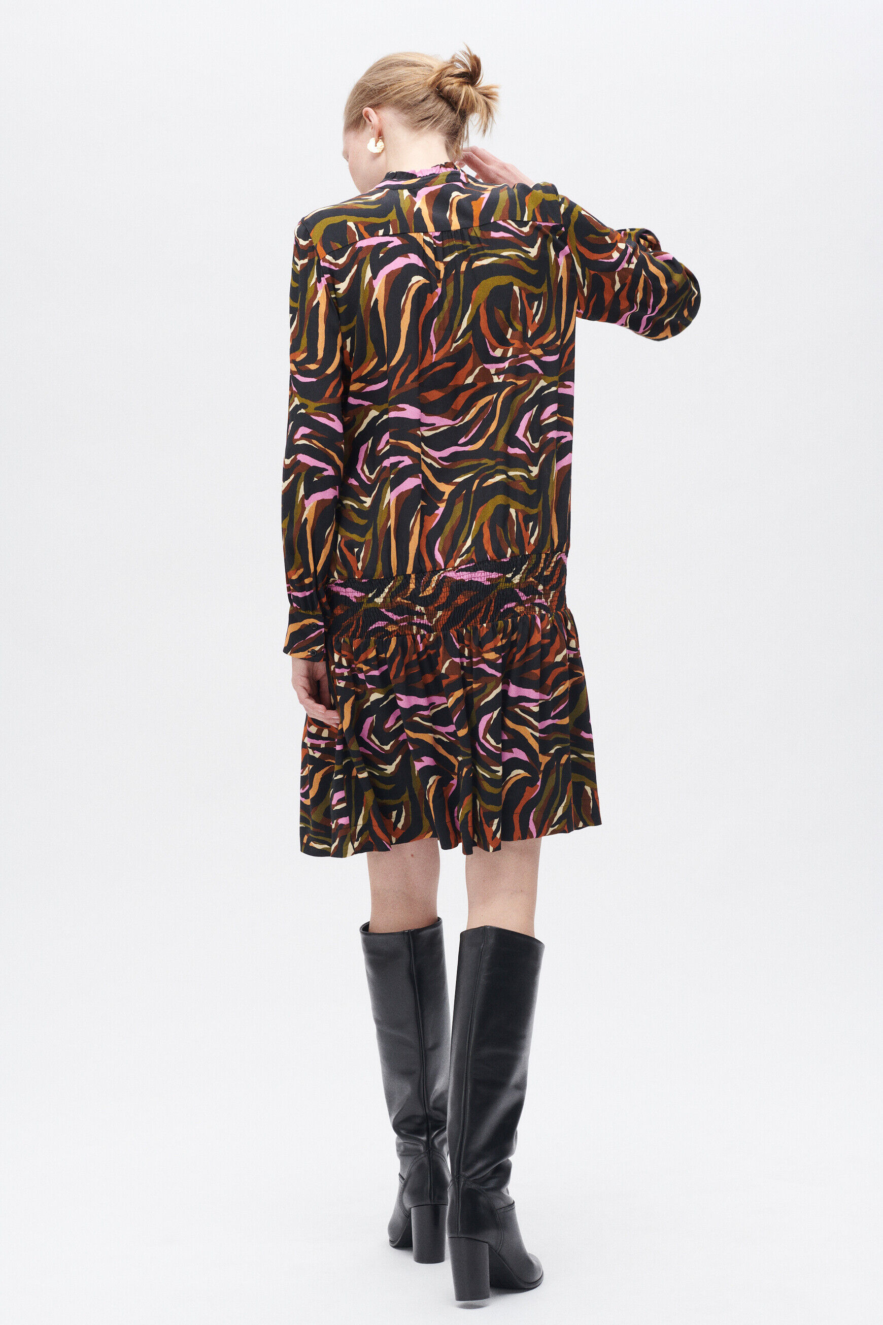Robe sybil1 marron cognac femme