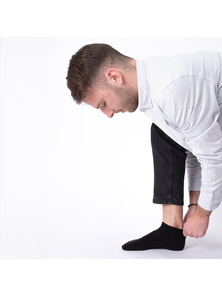 Occulto 10er Pack 100% Baumwolle Sneaker Socken Ingmar in Schwarz günstig kaufen