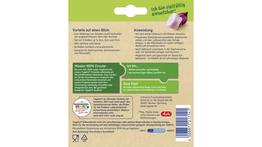 Toppits Silikondeckel