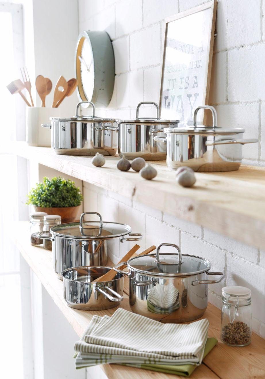 WMF Topf-Set Inspiration, Cromargan® Edelstahl Rostfrei 18/10 (Set, 11-tlg), Induktion