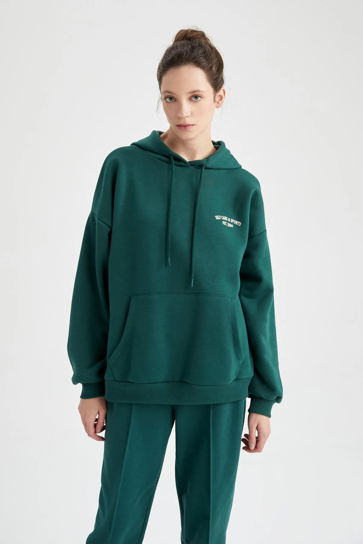 DeFacto  Weiches, flauschiges Sweatshirt mit Kapuze in Oversize-Passform