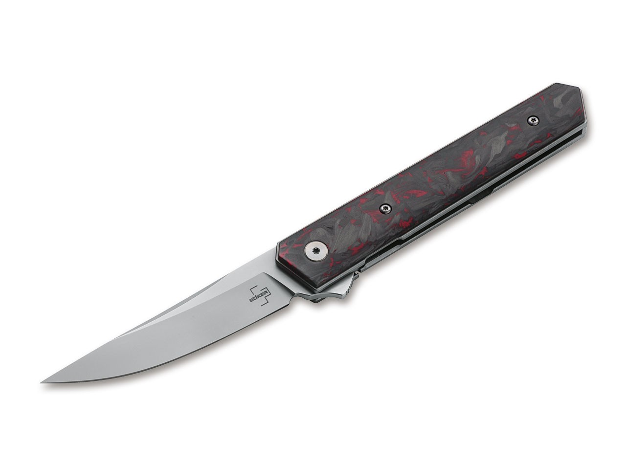 Kwaiken Flipper Red Marble Carbon
