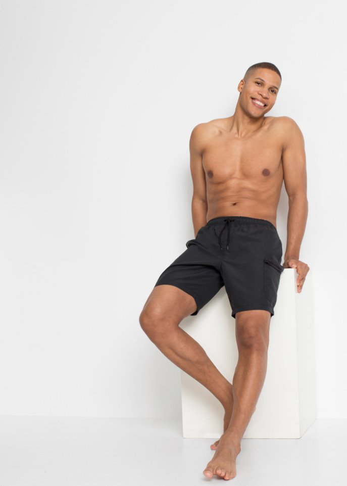 Badeshorts Herren aus recyceltem Polyester