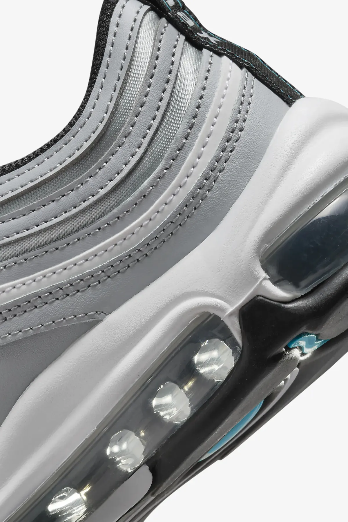 Nike  W Nike Air Max 97 Se Wolf Grau/Weiß/Schwarz/Blaugrün Nebula Sneaker Für Frauen / Mädchen
